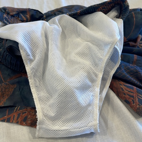 714 VINTAGE Ralph Lauren Polo classic Sport Blue Nylon Drawstring Shorts Size M - Picture 11 of 13